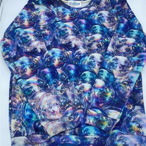 Shelfies Sweatshirt Unisex XL Bubble Invasion - Picture 1 of 4